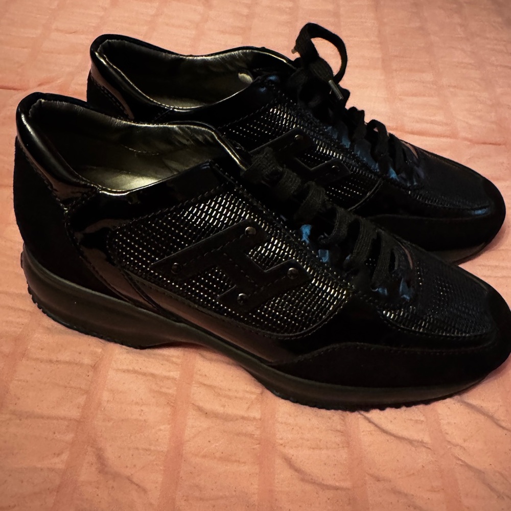 Women’s Black Designer Hogan Sneakers
